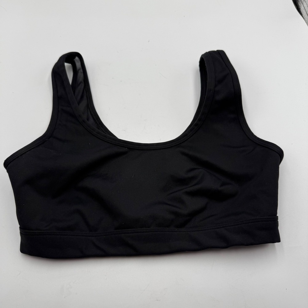 OFFLINE by Aerie Womens Black High Support Strappy Mesh Cardio Sports Bra Size M